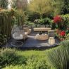 Hängesessel California Grey, Entspannungssessel zum Aufhängen, für Garten oder Wohnzimmer, komfortabel, 3D-Rattan