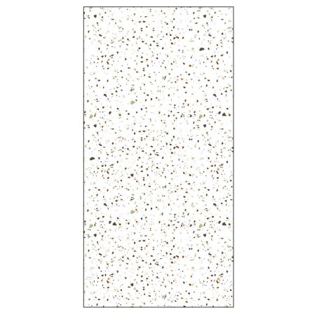 Duschwanne, Weiß, Terrazzo Finish, Mineralkomposit, Höhe 2,5 cm, Maße 100-160x80-90 cm, zuschneidbar, Antonio