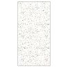 Duschwanne, Weiß, Terrazzo Finish, Mineralkomposit, Höhe 2,5 cm, Maße 100-120x80-90 cm, zuschneidbar, Antonio