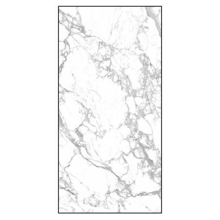 Duschwanne, Weiß, Carrara Arabescato Finish, Mineralkomposit, Höhe 2,5 cm, Maße 100-160x80-90 cm, zuschneidbar, Antonio