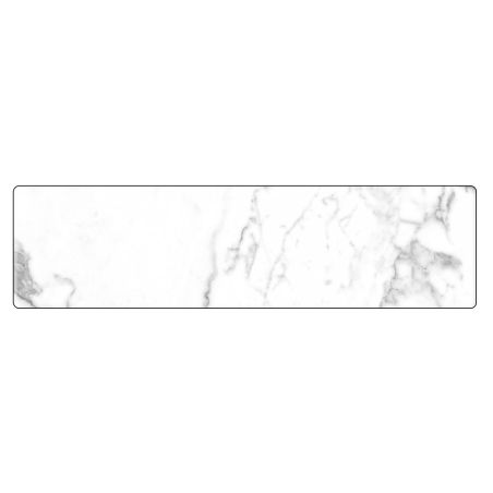 Duschwanne, Weiß, Carrara Arabescato Finish, Mineralkomposit, Höhe 2,5 cm, Maße 100-160x80-90 cm, zuschneidbar, Antonio