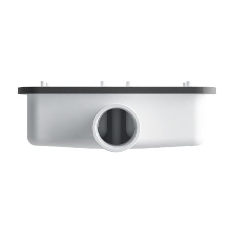 Duschwanne, Weiß, Carrara Arabescato Finish, Mineralkomposit, Höhe 2,5 cm, Maße 100-160x80-90 cm, zuschneidbar, Antonio