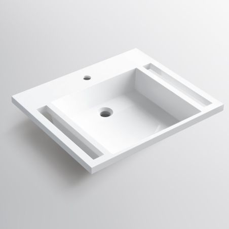 Waschbecken, Glänzend Weiß,...