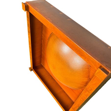 Kamin, 2 mm Cortenstahl, Maße: 80x80x20 cm, Magma