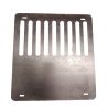 Holzgrill mit Gusseisenplatte, Platte aus 2 mm Cortenstahl, Maße: D 100 x H 70 cm, AshCraft