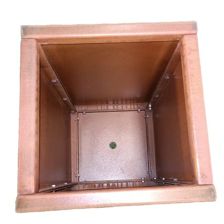 Modularer Pflanzkübel, 2 mm Cortenstahl, Höhe 60 oder 80 cm, Neoglow