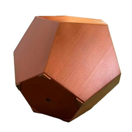 Polygonaler Pflanzkübel, 2 mm Cortenstahl, Durchmesser 38-55 cm, FlorArt