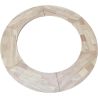 Holzgrill mit Gusseisenplatte und Holzarbeitsfläche, Stauraum für Holz, 2 mm Cortenstahl, Ø 100 x H 90 cm, Avangarde