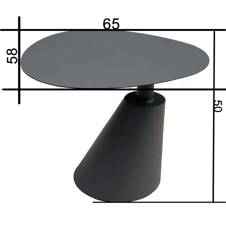 Set mit Tisch und 2 Stühlen, für Garten oder Terrasse, Aluminium in Dunkelgrau, grün geflochtene Kordel, Oasis