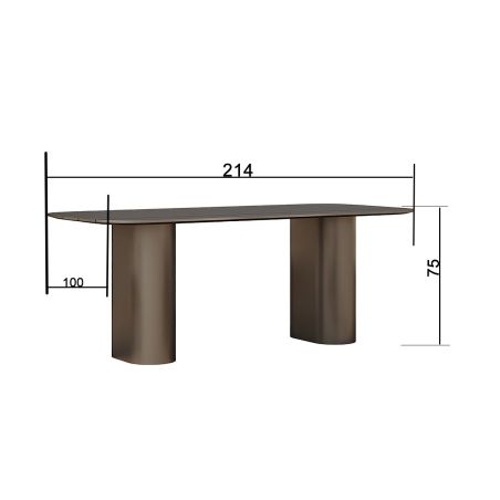 Möbelset für 6 Personen, Garten oder Terrasse, Aluminium, robuster Tisch 214x100 cm + 6 Stühle mit Seilgeflecht, Nova Luxe