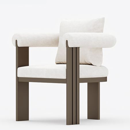 Möbelset für 6 Personen, Garten oder Terrasse, Aluminium, Tisch 214x102 cm + 6 Stühle, 100% Olefin-Gewebe, Bora Bora