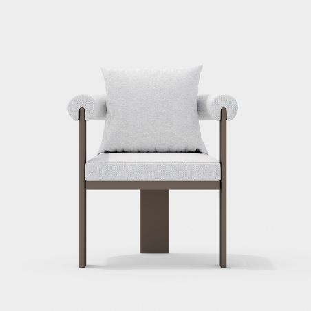 Möbelset für 6 Personen, Garten oder Terrasse, Aluminium, Tisch 214x102 cm + 6 Stühle, 100% Olefin-Gewebe, Bora Bora