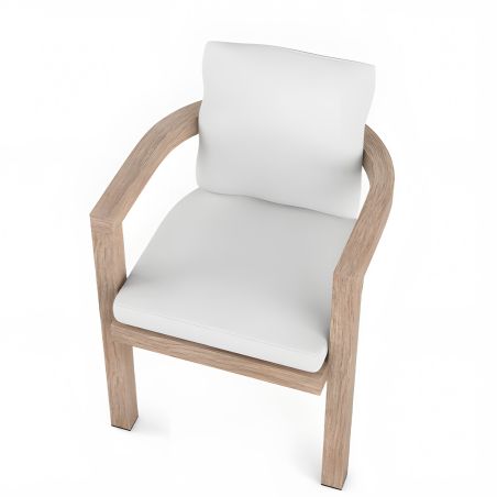 Möbelset, Garten oder Terrasse, großer Tisch und 8 Stühle, Voll-Teakholz, inklusive Kissen, Primavera