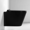 WC-Schüssel, Mattschwarz, Power Colour, hängende Montage, 51x36 cm, Sanitärkeramik, Toledo