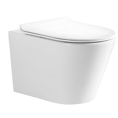 WC-Schüssel, Weiß glänzend,...