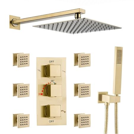 Duschsystem mit Thermostat,...