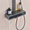 Duschsystem mit Thermostat, LED-Temperaturanzeige, Ablage, 3 Funktionen, Gun Grey, Prisma Duschsystem mit Thermostat, LED-Temperaturanzeige, Ablage, 3 Funktionen, Gun Grey, Prisma