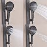Duschsystem mit Thermostat, LED-Temperaturanzeige, Ablage, 3 Funktionen, Gun Grey, Prisma Duschsystem mit Thermostat, LED-Temperaturanzeige, Ablage, 3 Funktionen, Gun Grey, Prisma