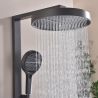 Duschsystem mit Thermostat, LED-Temperaturanzeige, Ablage, 3 Funktionen, Gun Grey, Prisma Duschsystem mit Thermostat, LED-Temperaturanzeige, Ablage, 3 Funktionen, Gun Grey, Prisma