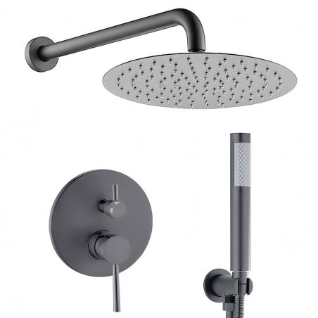Duschsystem, Gun Grey, 2...
