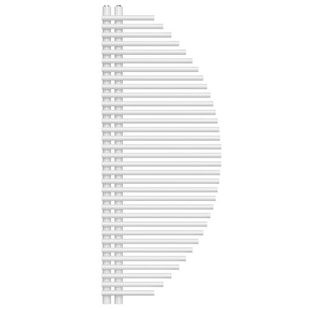 Heizkörper, Handtuchheizkörper aus Stahl, 33 Elemente, 585 W, 125x50 cm, Weiß, Brisa Blanca