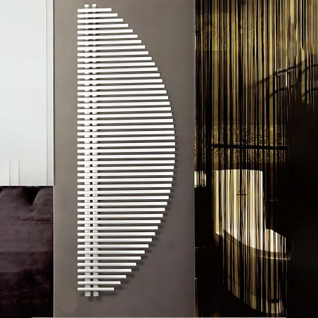 Heizkörper, Handtuchheizkörper aus Stahl, 33 Elemente, 585 W, 125x50 cm, Weiß, Brisa Blanca