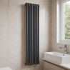 Verticaler Stahlheizkörper, 188x44 cm, 7 Elemente, 2960 W, Anthrazit, Eleganza Verticaler Stahlheizkörper, 188x44 cm, 7 Elemente, 2960 W, Anthrazit, Eleganza