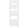 Elektrischer Heizkörper mit LCD-Thermostat, Wochenprogrammierung, Timer, Handtuchhalter, 120-140-160x50 cm, Weiß, Nadir Elektrischer Heizkörper mit LCD-Thermostat, Wochenprogrammierung, Timer, Handtuchhalter, 120-140-160x50 cm, Weiß, Nadir