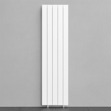 Vertikalheizkörper aus Aluminium 180x47 cm, 978 W, 5 Elemente, Weiß, Armonico