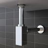 Ablaufsiphon, Chrom, Edelstahl, Zinko Ablaufsiphon, Chrom, Edelstahl, Zinko