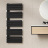 Heizkörper, Handtuchheizkörper aus Stahl, Mattschwarz, Größe: 140x60 cm, Nasim Heizkörper, Handtuchheizkörper aus Stahl, Mattschwarz, Größe: 140x60 cm, Nasim