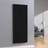 Doppel-Vertikalheizkörper, Stahl, Mattschwarz, Größe: 180x61 cm, Kalifa Doppel-Vertikalheizkörper, Stahl, Mattschwarz, Größe: 180x61 cm, Kalifa