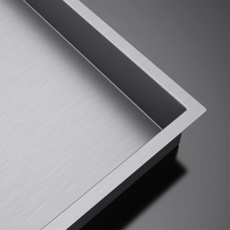 Dusnische, eingebauter Regal im Wand, Stahl, 30x30 oder 60x30, Chrom, Flux