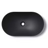 Waschbecken EGO 858, Mattschwarz, 63x36.5 cm, Aufsatzmontage, Sanitärkeramik