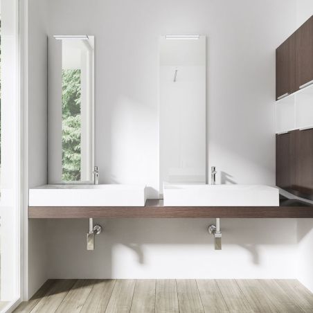 Waschbecken EGO 810, glänzend Weiß, , 60, 80 oder 100 x 48 cm, Aufsatz- oder Wandmontage, Marmorkomposit