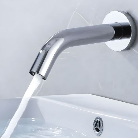 Waschbeckenarmatur, Sensor, Strom- oder Batteriebetrieb, Messing, Unterputzmontage, Chrom, Ovia