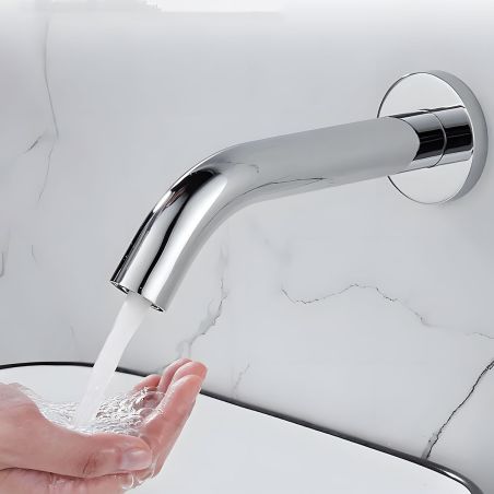 Waschbeckenarmatur, Sensor, Strom- oder Batteriebetrieb, Messing, Unterputzmontage, Chrom, Ovia