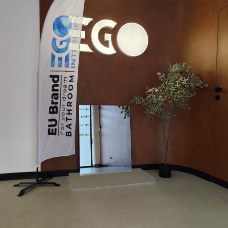 Spiegel, 5 mm Glas, reversible Montage, 70 x 90 cm, Clara