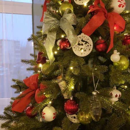 Künstlicher Weihnachtsbaum, Premium, 3D PE-Zweige, 250 cm, inklusive Ständer, Ego-Sw