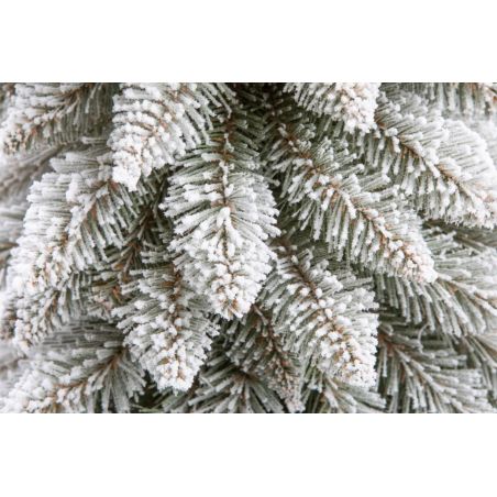 Künstlicher Weihnachtsbaum Slim, Schnee, auf echtem Stamm, 180 cm, inklusive Ständer, Ego Interiors