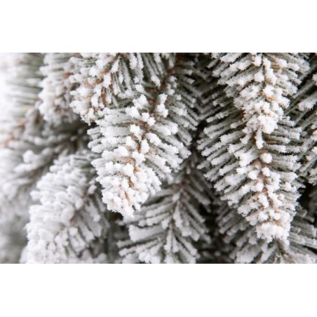 Künstlicher Weihnachtsbaum Slim, Schnee, auf echtem Stamm, 180 cm, inklusive Ständer, Ego Interiors