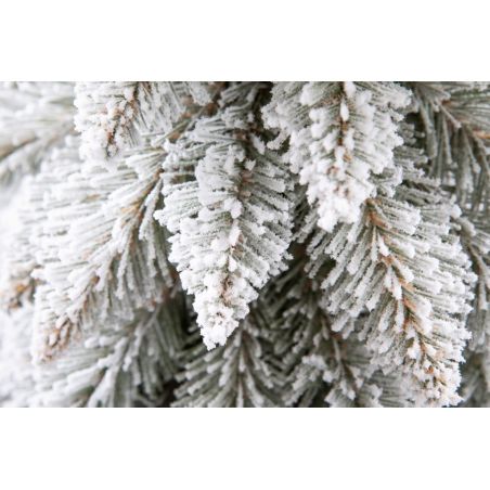 Künstlicher Weihnachtsbaum Slim, Schnee, auf echtem Stamm, 180 cm, inklusive Ständer, Ego Interiors