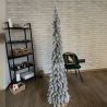 Künstlicher Weihnachtsbaum Slim, Schnee, auf echtem Stamm, 180 cm, inklusive Ständer, Ego Interiors