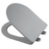 Duroplast Slim WC-Sitz, Soft-Close, verstellbarem Abstand, Quick Release, für WC-Becken Ben Mattgrau