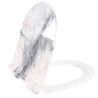 Duroplast Slim WC-Sitz, Soft-Close, verstellbarem Abstand, Quick Release, für WC-Becken Ben Glänzend Granit