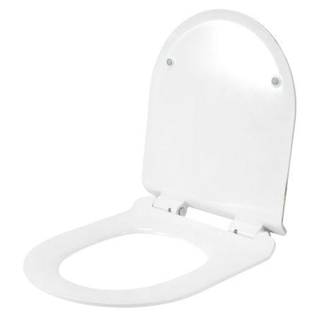 Duroplast Slim WC-Sitz, Soft-Close, verstellbarem Abstand, Quick Release, für WC-Becken Ben Marmor