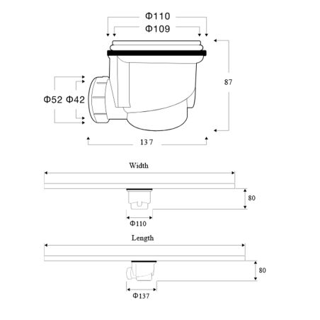 Fünfeckige Duschwanne, Mineralkomposit, Maße 90x90 cm, Höhe 2,5 cm, zuschneidbar, Anthrazit, Aurelio