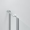 Duschkabine, Sicherheitsglas 6 mm, Transparent, Chrom, 2 Pendeltüren, Maße: 80–90×120 cm, Axis