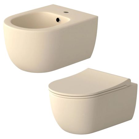 WC- und Bidet-Set, Jasmine...