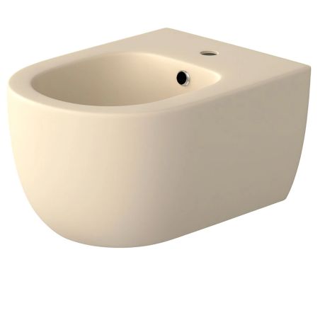 WC- und Bidet-Set, Jasmine halbmatt, Farbe Power, Hängemontage, 49x36 cm, Kollektion Michael